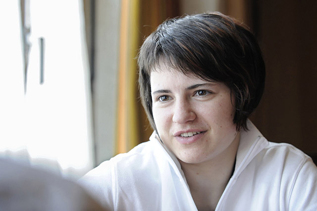 Dominique Slongo, das Gesicht hinter der Goalie-Maske des Schweizer Eishockey-Nationalteams. (Adrian Moser)